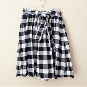Lane Bryant NWT Black and White Gingham Skirt - 14/16